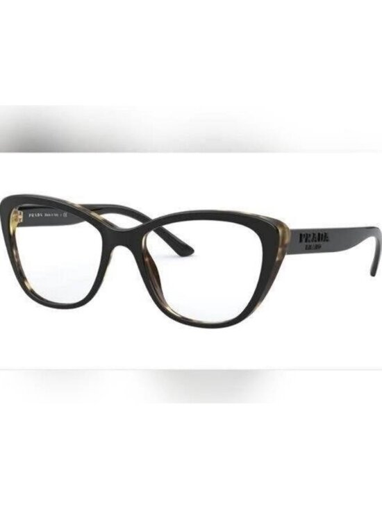 Authentic New PRADAPR 04WV black and medium havana main image 11
